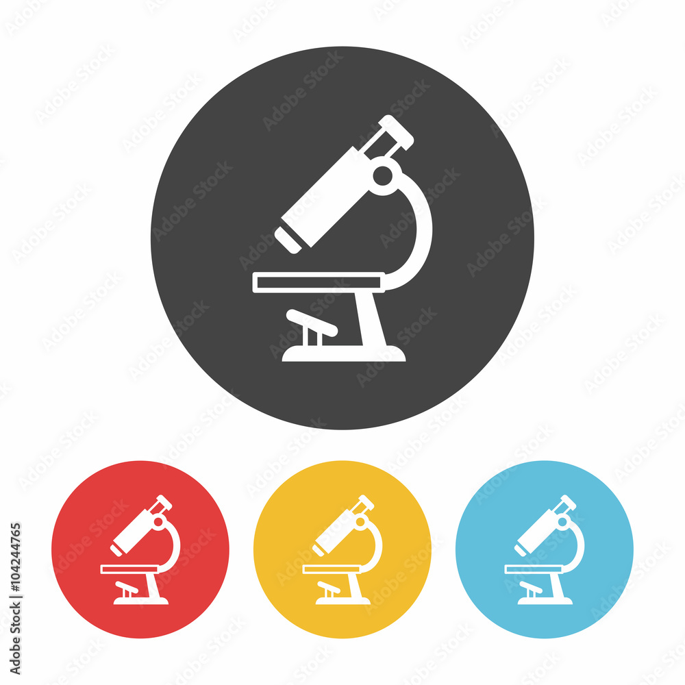 Wall mural Microscope icon