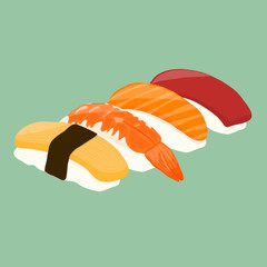Nigiri Sushi Illustration