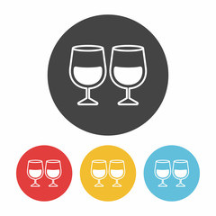 Glass cup icon