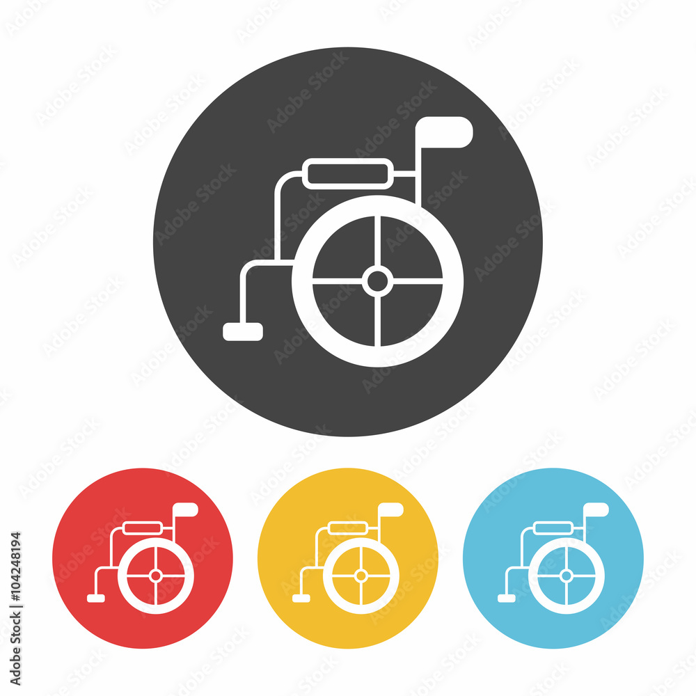 Poster wheelchair icon