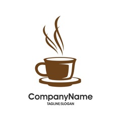 Coffee and Tea Cafe logo icon vector