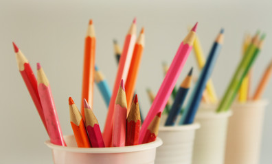 Fototapeta premium Set of color pencils