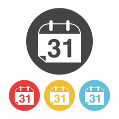 Obraz premium Halloween calendar icon