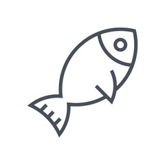 Sea food, fish icon