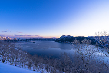 摩周湖の氷花