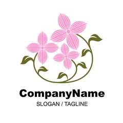 Florist vector logo icon
