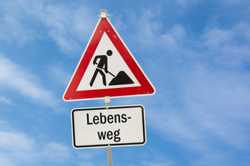 Schild 77 - Lebensweg