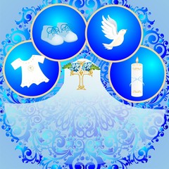 Kompozycja na chrzest © klatki