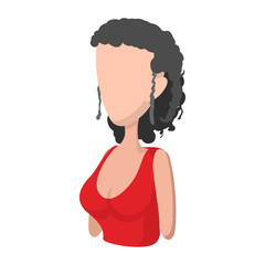 Spaniard icon, cartoon style