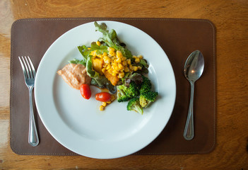 salad for diet food clean food white plate
