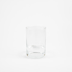 The medium cylinder glass of pure mineral water.