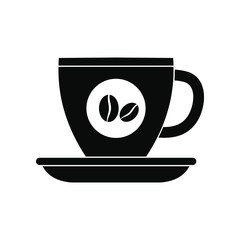 Cup of coffee icon, simple style