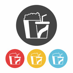 theater drinks and popcorn icon