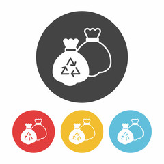 Obraz premium trash bag icon