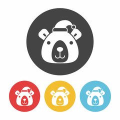 Christmas bear icon