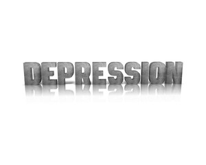 Depression 3d wort 