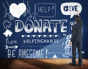Donate Helping Hands Kindness Give Concept