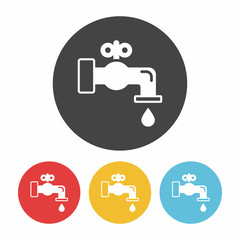 Environmental protection concept conserve water icon