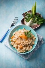 risotto with scallop