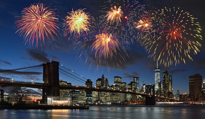 Fireworks over NYC.
