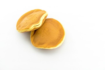 Japanese Traditional Dessert : Dorayaki isolated on white 