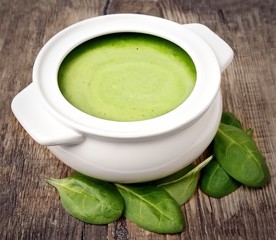 Vegetable cream soup.