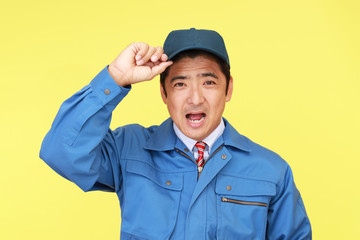笑顔の作業員