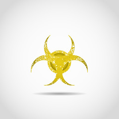 Biohazard sign. Virus icon,