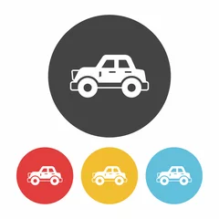 Stickers pour porte Course de voitures car icon