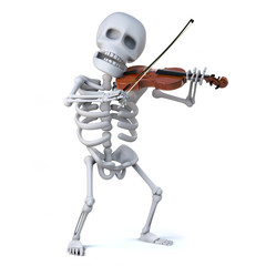 3d Skeleton violinist