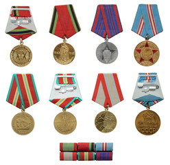 Soviet military medal set