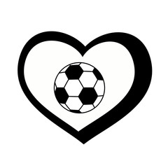 soccer ball heart 