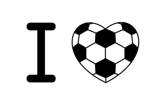 soccer ball heart 