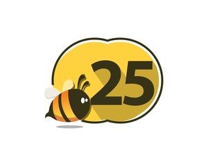 25 Number Natural Cute Bee