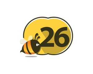 26 Number Natural Cute Bee