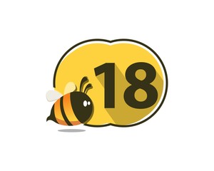 18 Number Natural Cute Bee