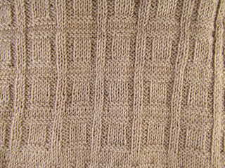 Texture hand knitting brown color