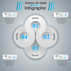 Infographic design template and marketing icons.