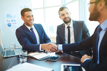 Fototapeta premium Concluding a deal
