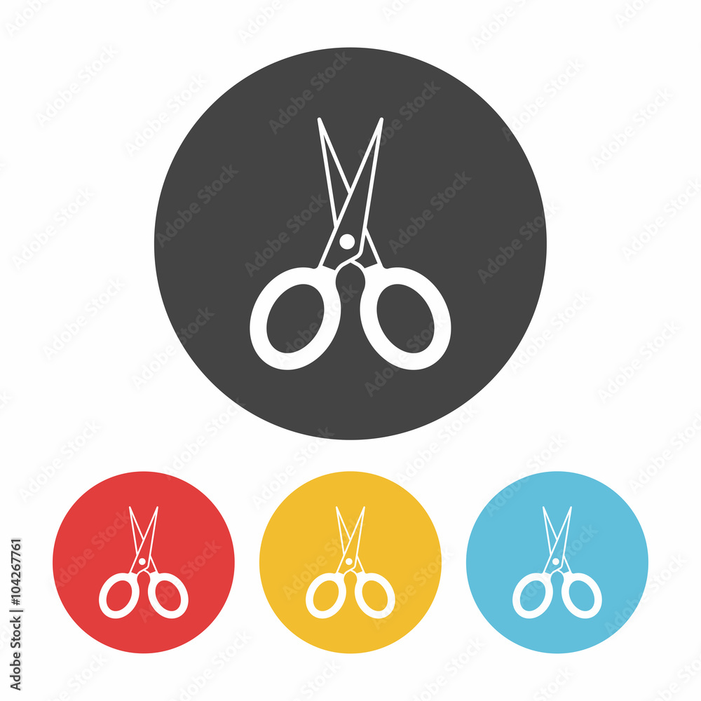 Poster scissors icon