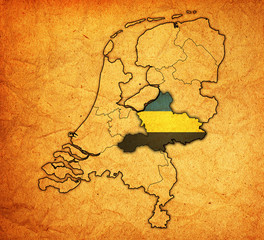 gelderland on map of provinces of netherlands