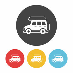 Camper van icon