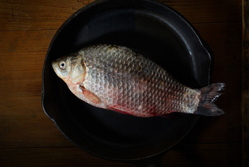 fish in a frying pan