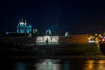 Fototapeta na wymiar views of one of the oldest Russian city of Smolensk. Spring 2015. Russia, Smolensk