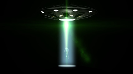 flying saucers ufo kidnapped a man © Riko Best