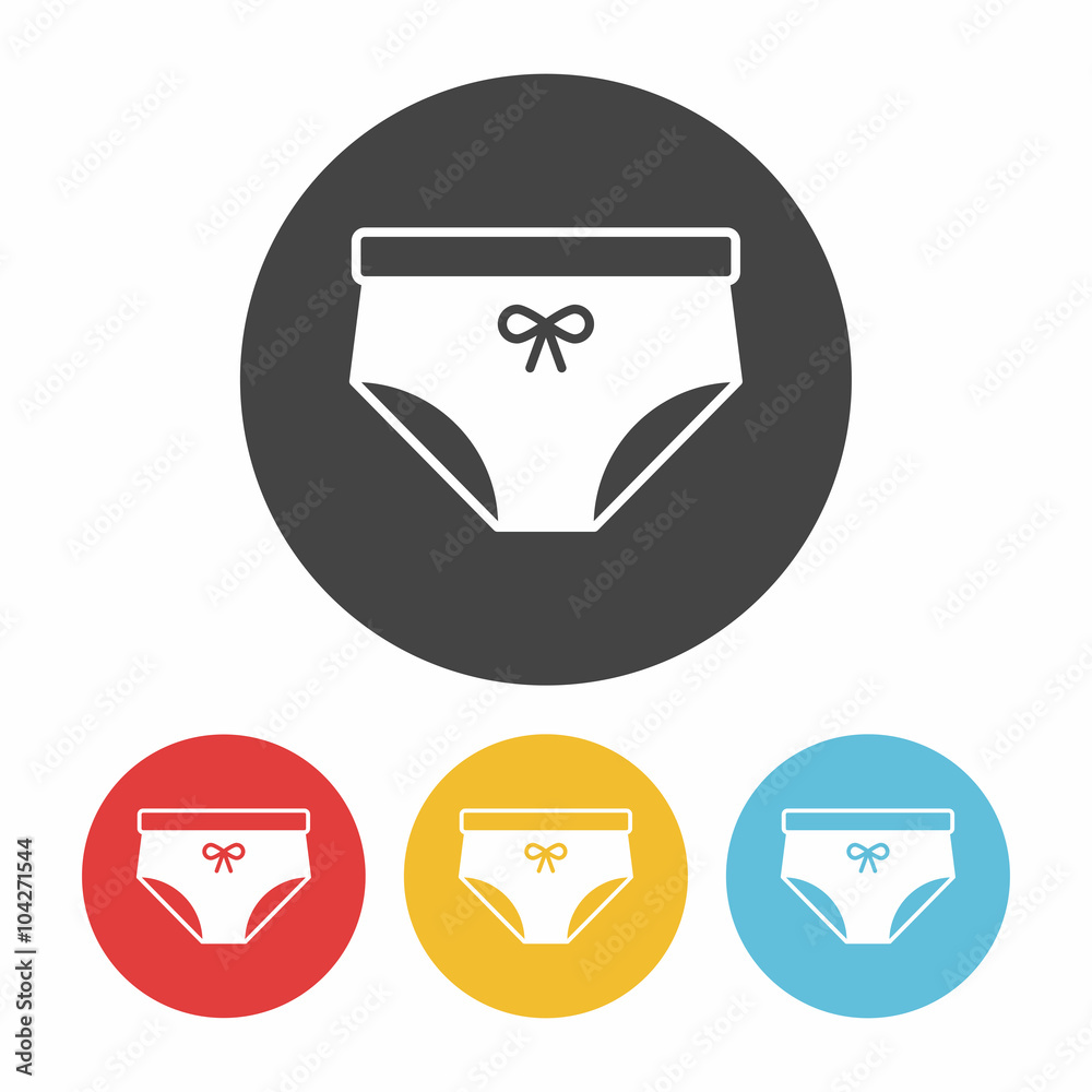 Sticker underwear icon