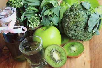 mix vegetable juices green