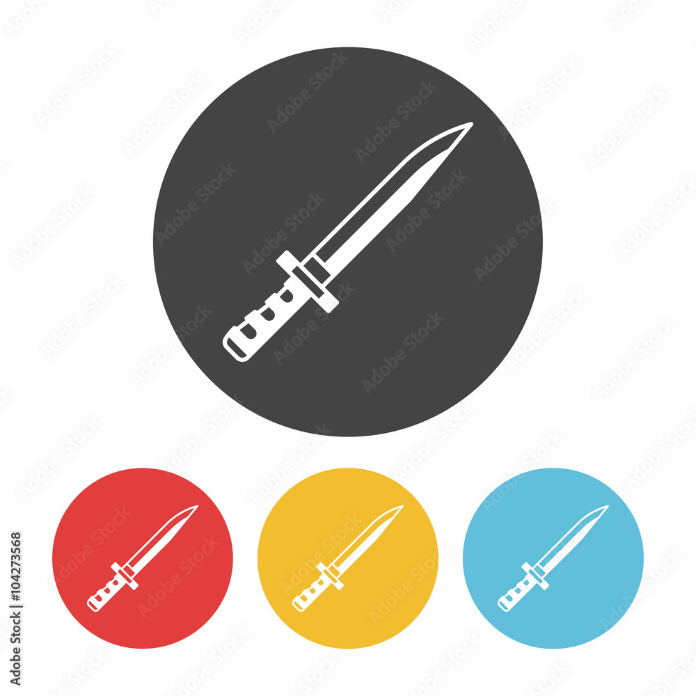 Sticker sword icon