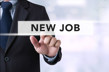 New Job and Online Job Search Concept