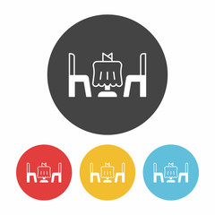 dinner table icon